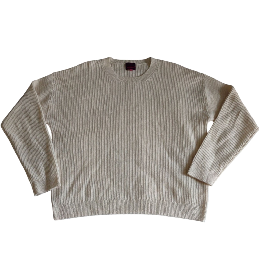 State Cashmere XL Ribbed 100% Premium Cashmere Sweater